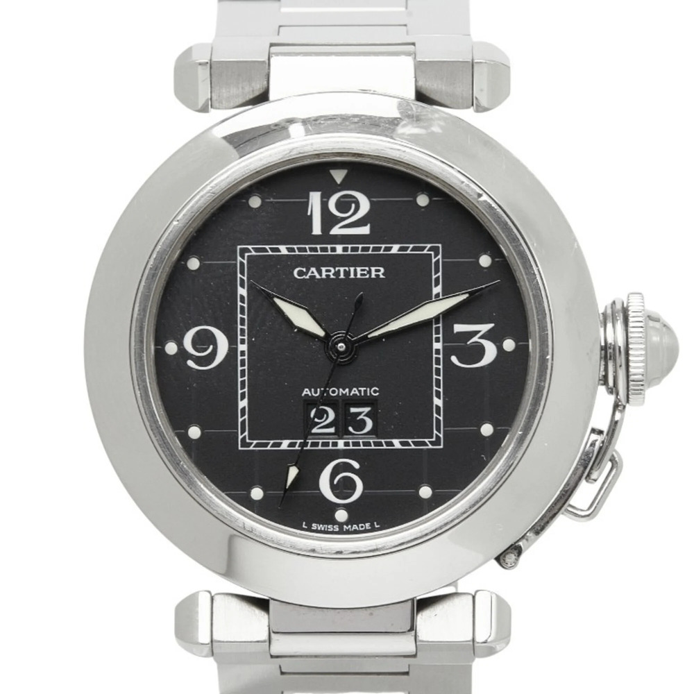 Cartier Pasha C Big Date Watch W31053M7 Automatic (with manual winding) Black...